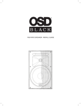 OSD Audio Black Series P-83 All-weather Outdoor 2-way Patio Speaker Pair Owner's manual