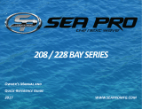 Sea Pro 208 BAY SERIES Owner's manual