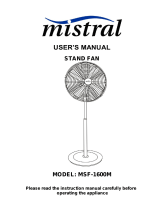 Mistral MSF-1600M User manual