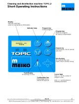 Meiko Topic brief Operating instructions