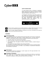 Consonance Cyber880i Owner's manual