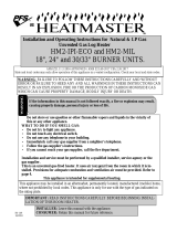 Heatmaster HM2 Vent-Free Gas Log Installation guide