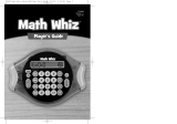 Educational Insights Math Whiz Product Instructions