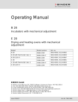 Binder B 28 Operating instructions