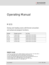 Binder M 400 Operating instructions
