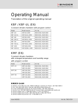 Binder KMF 115 Operating instructions