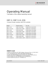 Binder KBF-S 720 Operating instructions
