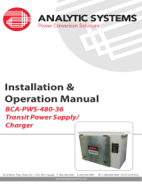 Analytic Systems BCA-PWS-480-36 Owner's manual