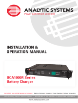 Analytic Systems BCA1000R-220-24 Owner's manual