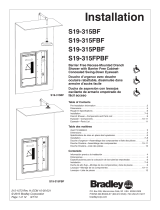 Bradley S19-315PBF Installation guide