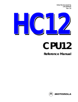 Motorola HC12 Refrence Manual