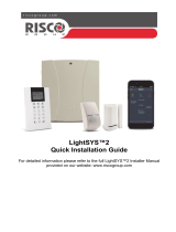 Risco lightsys 2 Quick Installation Manual