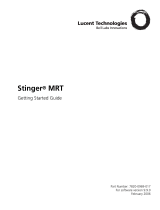 Lucent Technologies Stinger MRT 19 Getting Started Manual