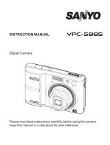 Sanyo VPC-S885 User manual