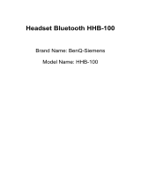 BenQ Mobile GmbH & Co. OHG HHB-100 User manual