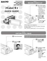 Sanyo VPC-WH1BLK Quick Manual