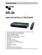 Triax SR-26 User manual
