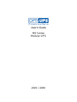 OPTI-UPS MD60H User manual