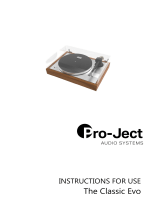 Pro-Ject Audio Systems The Classic Evo User guide