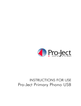 Pro-Ject Audio Systems Primary Phono USB User manual