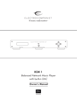 ELECTROCOMPANIET ECM 1 Owner's manual