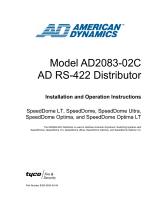 American Dynamics AD RS-422 Installation And Operation Instructions Manual