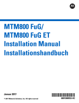 Motorola MTM800 FuG ET Installation guide