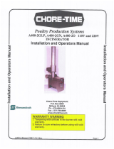 Chore-Time A400-2GLP, A400-2GN, A400-2O 110V and 220V Incinerator Installation and Operators Instruction Manual