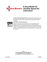 Chore-Time MT2336A CHORE-TRONICS® 6 Amp Model 24 Variable Speed Kit Operating instructions