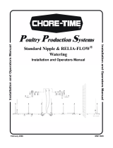 Chore-Time MW1186L Standard Nipple & RELIA-FLOW® Watering Installation and Operators Instruction Manual