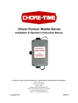 Chore-Time MT2471A CHORE-TRONICS® Mobile Server Installation and Operators Instruction Manual