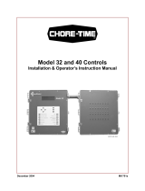 Chore-Time MT1701A CHORE-TRONICS® Model 32 & 40 Controls Installation and Operators Instruction Manual