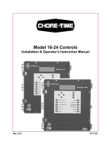 Chore-Time MT1732C CHORE-TRONICS® Model 16 - 24 Controls Installation and Operators Instruction Manual