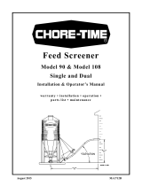 Chore-Time MA1712B Feed Screener Model 90 & 108 Single & Dual Installation and Operators Instruction Manual