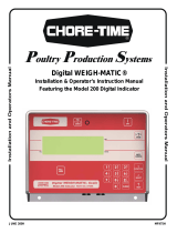 Chore-Time MF975H Digital WEIGH-MATIC® Model 200 Scale Indicator Installation and Operators Instruction Manual