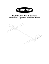 Chore-Time MF1288E MULTI-LIFT™ Winch System Installation and Operators Instruction Manual
