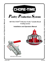 Chore-Time MF1916A REVOLUTION® 8 Rooster Feeder Variable Brood Feeding System Installation and Operators Instruction Manual