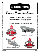 Chore-Time MF1749C REVOLUTION® 8 & 12 Feeder Variable Brood Feeding System Installation and Operators Instruction Manual