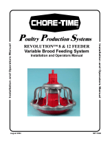 Chore-Time MF1749B REVOLUTION® 8 & 12 FEEDER Variable Brood Feeding System Installation and Operators Instruction Manual