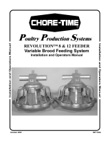 Chore-Time MF1749A REVOLUTION® 8 & 12 FEEDER Variable Brood Feeding System Installation and Operators Instruction Manual