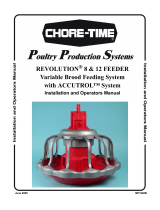 Chore-Time MF1848B REVOLUTION® 8 & 12 FEEDER Variable Brood Feeding System Installation and Operators Instruction Manual