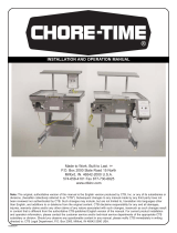Chore-Time 16060034 Center Belt Table Installation and Operators Instruction Manual