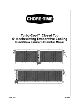 Chore-Time MV1644S TURBO-COOL™ Closed Top 6-Inch Recirculating Evaporative Cooling Installation and Operators Instruction Manual