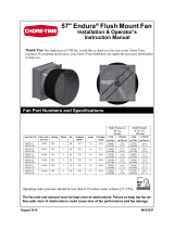 Chore-Time MV2423F 57-Inch ENDURA® Flush Mount Fan Installation and Operators Instruction Manual