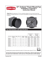 Chore-TimeMV2423B 57-Inch ENDURA® Flush Mount Fan