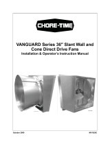 Chore-TimeMV1625C Vanguard Series 36-Inch Slant Wall and Cone Direct Drive Fans