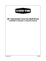 Chore-TimeMV1077B 48-Inch Galvanized Cone Fan