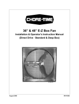 Chore-Time MV1430G 36- & 48-Inch E-Z Box Fan Installation and Operators Instruction Manual