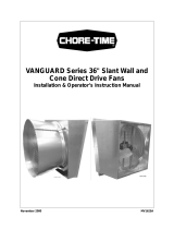 Chore-TimeMV1625A Vanguard Series 36-Inch Slant Wall and Cone Direct Drive Fans