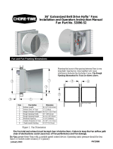 Chore-TimeMV2386B 36-Inch Galvanized Belt Drive HYFLO® Fans